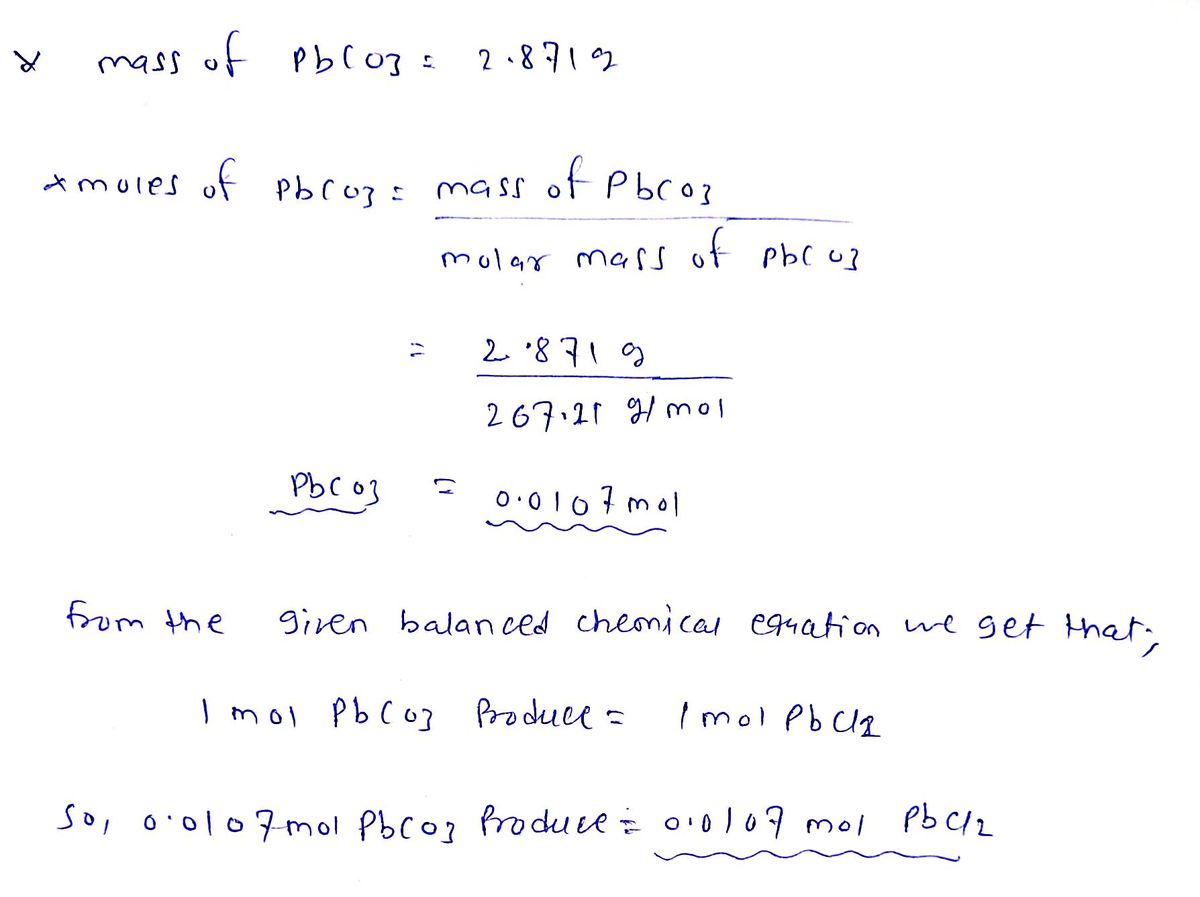 Chemistry homework question answer, step 1, image 1